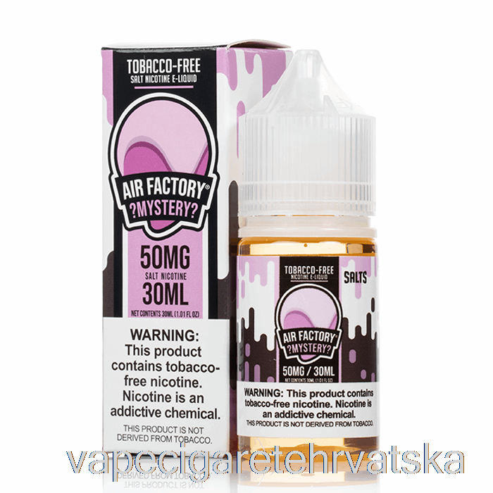 Vape Cigarete Misteriozne Soli - Tvornica Zraka Sintetika - 30 Ml 50 Mg
